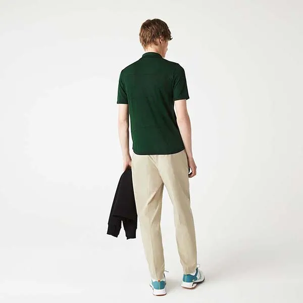 Áo Polo Nam Lacoste Men’s Slim Fit Tone-On-Tone Oversized Crocodile Jacquard Shirt PH4084Y85 Màu Xanh Lá Size 4 - Thời trang - Vua Hàng Hiệu