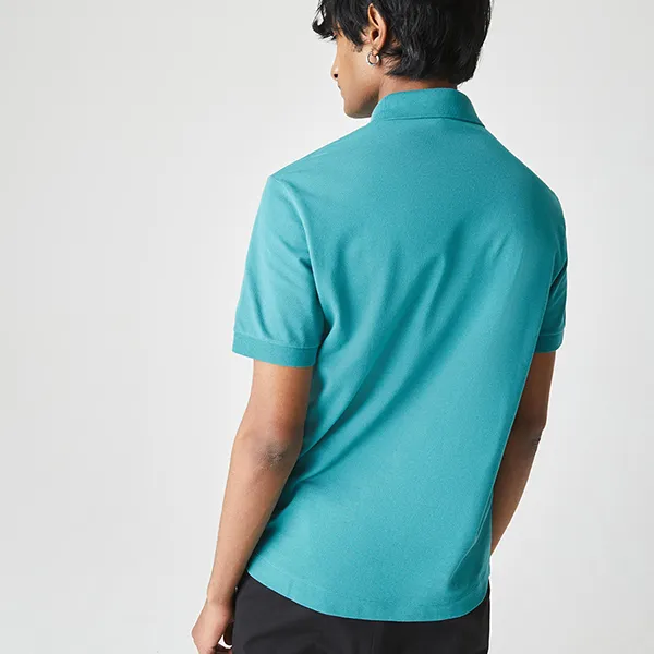 Áo Polo Nam Lacoste Men's Smart Paris Stretch Cotton Piqué Shirt PH5522F5T Màu Xanh Mòng Két Size 2 - Thời trang - Vua Hàng Hiệu
