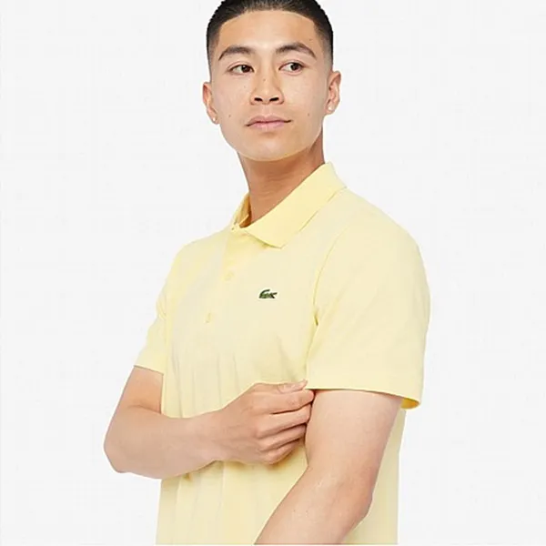 Áo Polo Nam Lacoste Men's Sport Cotton Blend Ottoman Shirt DH2881BZY Màu Vàng Chanh Size 4