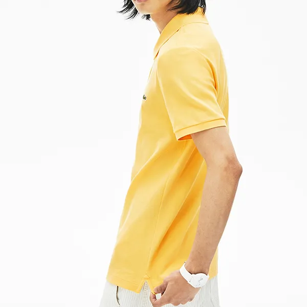 Áo Polo Nam Lacoste Men's Slim Fit Cotton Polo Shirt PH4012Z0A Màu Vàng Size 2