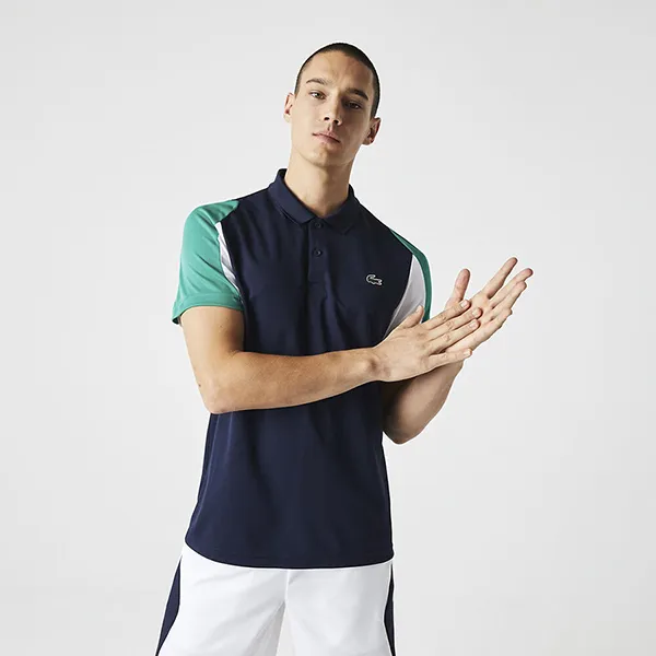 Áo Polo Nam Lacoste Men's Sport Regular Fit Polo Shirt DH9249YJ2 Màu Xanh Đen Size 2