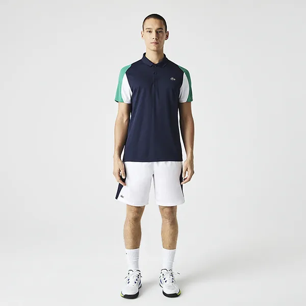 Áo Polo Nam Lacoste Men's Sport Regular Fit Polo Shirt DH9249YJ2 Màu Xanh Đen Size 2