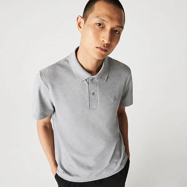 Áo Polo Nam Lacoste Movement Ultra Light Pique PH83614JV Màu Xám Size 3