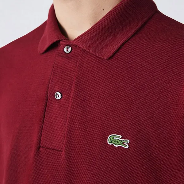 Áo Polo Nam Lacoste Original L1221Z7F Heavy Cotton Pique Shirt Màu Đỏ Đô Size 3 - Thời trang - Vua Hàng Hiệu