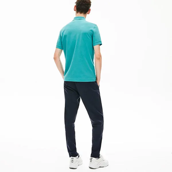 Áo Polo Nam Lacoste Paris Stretch Cotton Piqué Shirt Blue PH5522-S5J Màu Xanh Ngọc Size 3 - Thời trang - Vua Hàng Hiệu