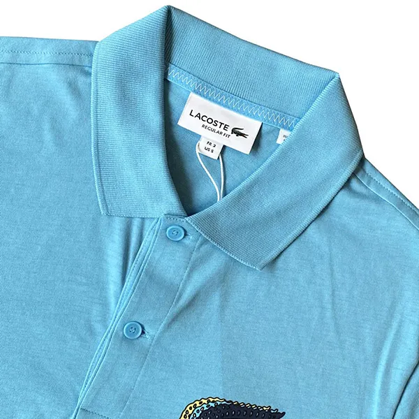 Áo Polo Nam Lacoste Regular Fit Blue DH9654 51 ZAU Màu Xanh Dương Size M - Thời trang - Vua Hàng Hiệu