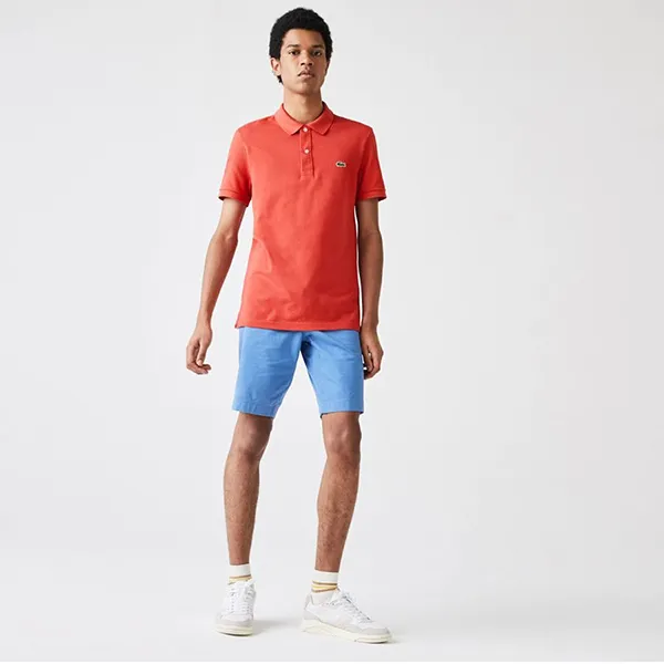 Áo Polo Nam Lacoste Slim Fit 293 PH401267G Màu Đỏ Cam Size 2