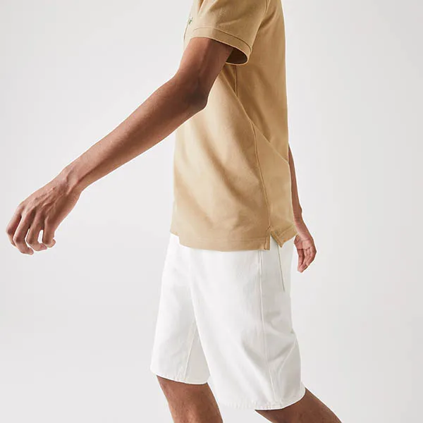 Áo Polo Nam Lacoste Slim Fit Shirt Beige PH401202S Màu Be Size 6