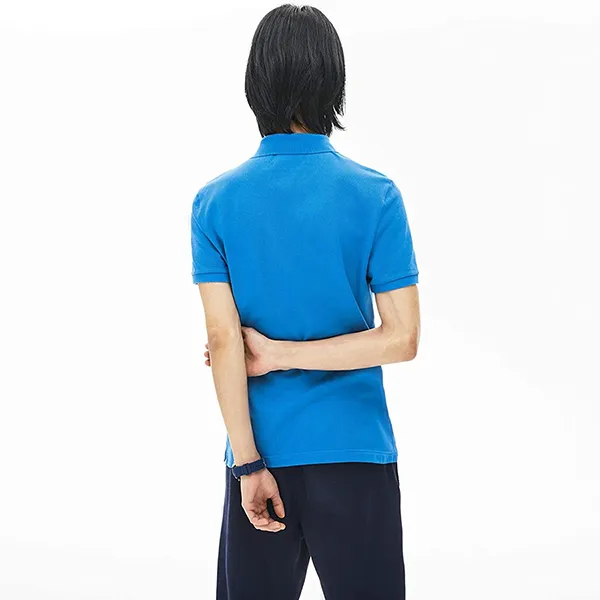 Áo Polo Nam Lacoste Slim Fit T Shirt Erkek PH4012L61 Saks Màu Xanh Biển Size 3