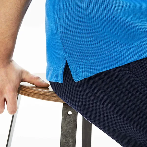 Áo Polo Nam Lacoste Slim Fit T Shirt Erkek PH4012L61 Saks Màu Xanh Biển Size 3