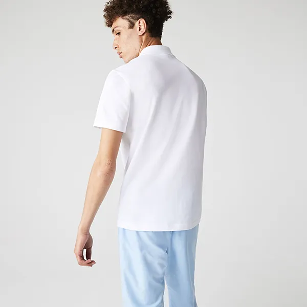 Áo Polo Nam Lacoste Sport Cotton Blend Ottoman DH2881800 Màu Trắng Size 5
