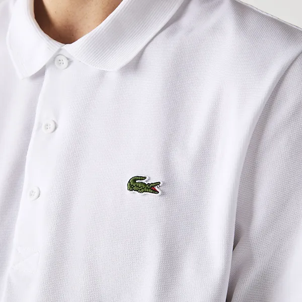 Áo Polo Nam Lacoste Sport Cotton Blend Ottoman DH2881800 Màu Trắng Size 5