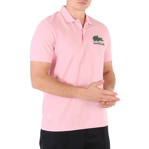 Áo Polo Nam Lacoste X Minecraft Classic Fit Cotton Shirt PH5026 7SY Màu Hồng Size M - Thời trang - Vua Hàng Hiệu