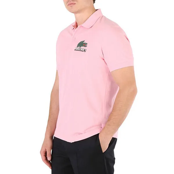 Áo Polo Nam Lacoste X Minecraft Classic Fit Cotton Shirt PH5026 7SY Màu Hồng Size M - Thời trang - Vua Hàng Hiệu