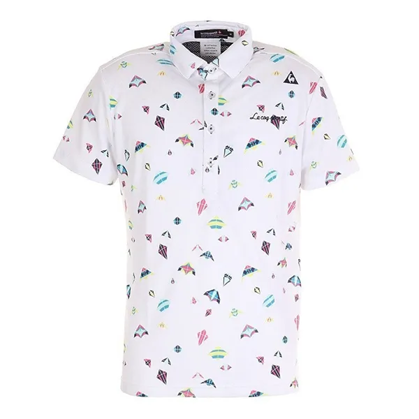 Áo Polo Nam Le Coq Sportif Golf Men's Aero Lead Shirt QGMRJA23 Màu Trắng