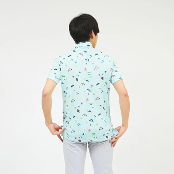 Áo Polo Nam Le Coq Sportif Golf Men's Aero Lead Shirt QGMRJA23 Màu Xanh - Thời trang - Vua Hàng Hiệu