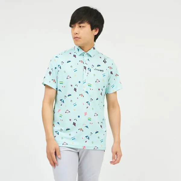 Áo Polo Nam Le Coq Sportif Golf Men's Aero Lead Shirt QGMRJA23 Màu Xanh - Thời trang - Vua Hàng Hiệu