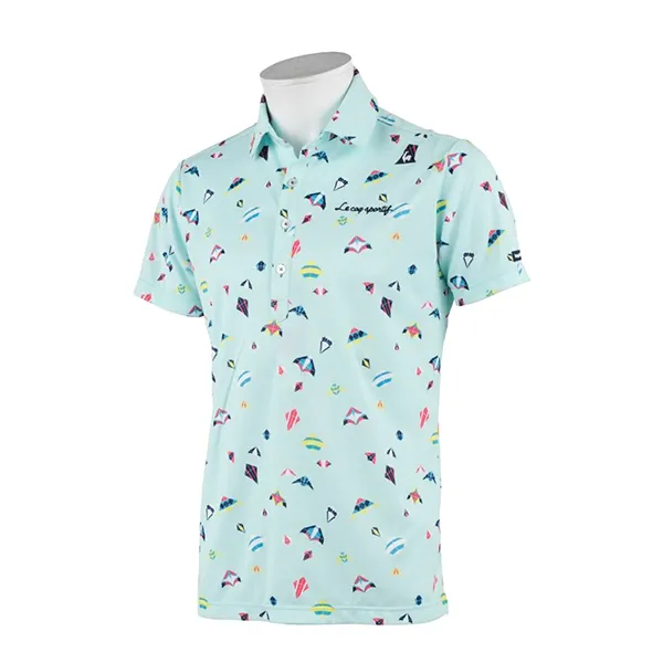 Áo Polo Nam Le Coq Sportif Golf Men's Aero Lead Shirt QGMRJA23 Màu Xanh - Thời trang - Vua Hàng Hiệu
