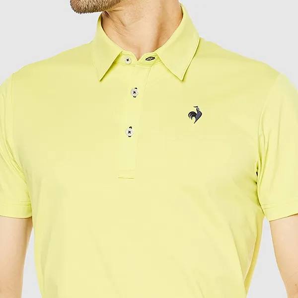 Áo Polo Nam Le Coq Sportif Golf Men's Short Sleeve Shirt QGMVJA00V Màu Vàng