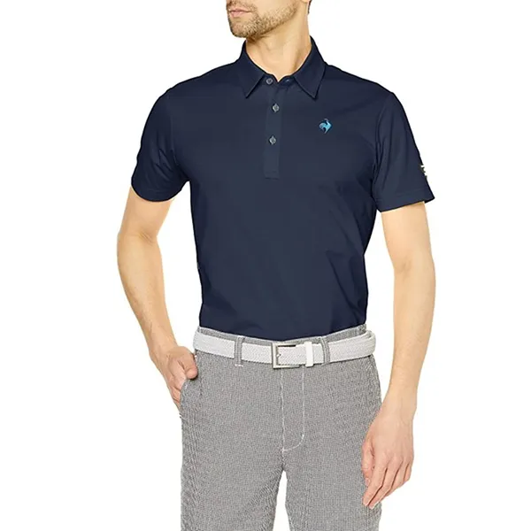 Áo Polo Nam Le Coq Sportif Golf Men's Short Sleeve Shirt QGMVJA00V Màu Xanh Navy