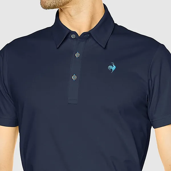 Áo Polo Nam Le Coq Sportif Golf Men's Short Sleeve Shirt QGMVJA00V Màu Xanh Navy