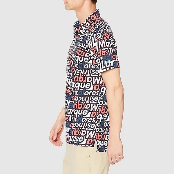 Áo Polo Nam Le Coq Sportif Golf Men's Short Sleeve Shirt QGMVJA10 Phối Màu