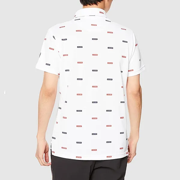Áo Polo Nam Le Coq Sportif Golf Men's Short Sleeve Shirt QGMVJA51NT Màu Trắng