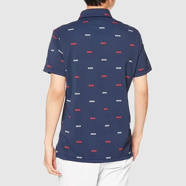 Áo Polo Nam Le Coq Sportif Golf Men's Short Sleeve Shirt QGMVJA51NT Màu Xanh Navy