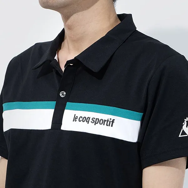 Áo Polo Nam Le Coq Sportif Hansode Polo Shirt QMMRJA40 Màu Đen - Thời trang - Vua Hàng Hiệu