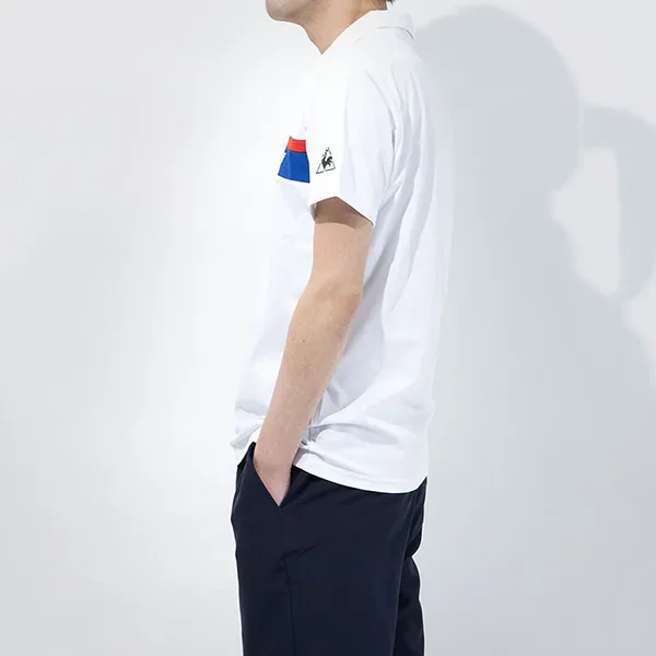 Áo Polo Nam Le Coq Sportif Hansode Polo Shirt QMMRJA40 Màu Trắng