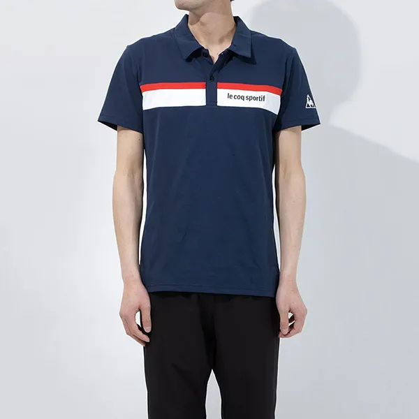 Áo Polo Nam Le Coq Sportif Hansode Polo Shirt QMMRJA40 Màu Xanh Navy