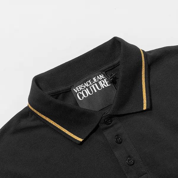Áo Polo Nam Versace 74GAGT06CJ01TG89 Màu Đen Logo Ngực Size M - Thời trang - Vua Hàng Hiệu