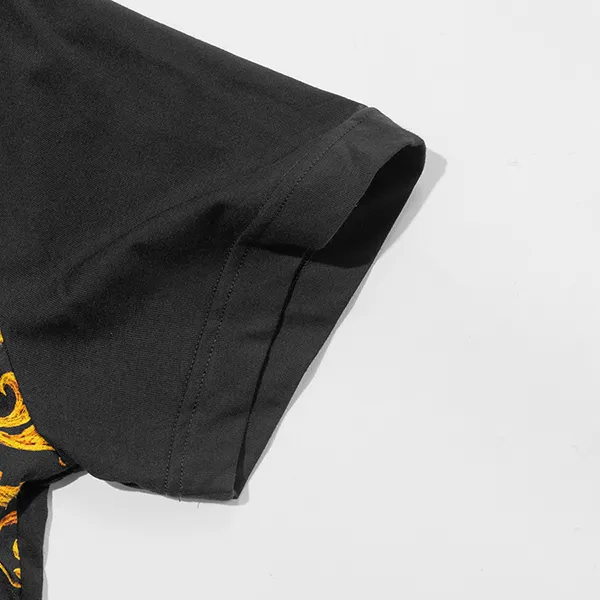 Áo Polo Nam Versace Jeans Couture 74GAG627J0001899 Màu Đen Vàng Size S