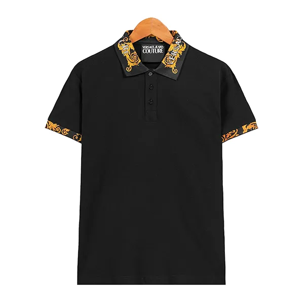 Áo Polo Nam Versace Jeans Couture 74GAGT18CJ01T899 Màu Đen Vàng Size XS - Thời trang - Vua Hàng Hiệu