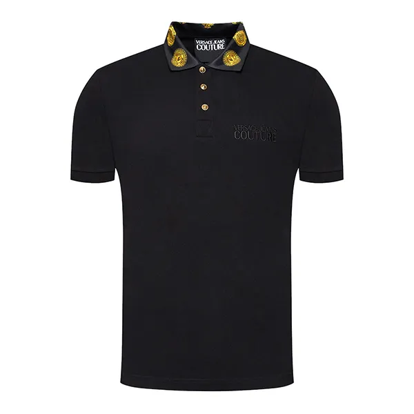 Áo Polo NamVersace Jeans Couture Shirt 72GAGT05 CJ01T 899 Black Màu Đen Size S - Thời trang - Vua Hàng Hiệu