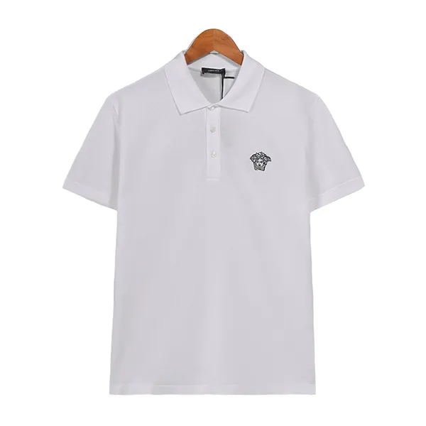 Áo Polo Nam Versace Medusa A89507SA231377 White Màu Trắng Size M