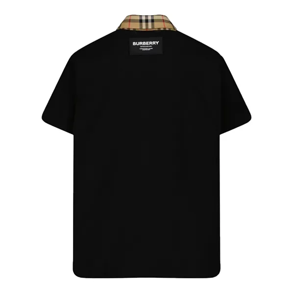 Áo Polo Nữ Burberry Black With Collar Check Camel Printed 8053654 Màu Đen - Thời trang - Vua Hàng Hiệu