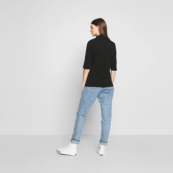 Áo Polo Nữ Lacoste Women's Polo Slim Shirts PF0503031 Màu Đen Size 34 - Thời trang - Vua Hàng Hiệu