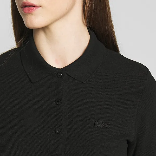 Áo Polo Nữ Lacoste Women's Polo Slim Shirts PF0503031 Màu Đen Size 34 - Thời trang - Vua Hàng Hiệu