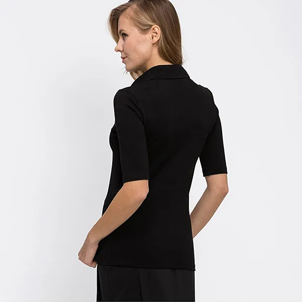 Áo Polo Nữ Lacoste Women's Polo PF6969 031/ PF0503-00 31 Màu Đen Size 34