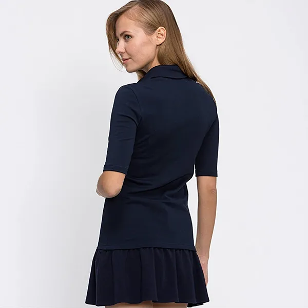 Áo Polo Nữ Lacoste Women's Polo PF6969 166 Màu Xanh Navy Size 38