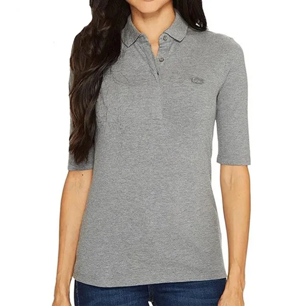 Áo Polo Nữ Lacoste Women's Polo PF6969 UWC Màu Xám Size 40 - Thời trang - Vua Hàng Hiệu