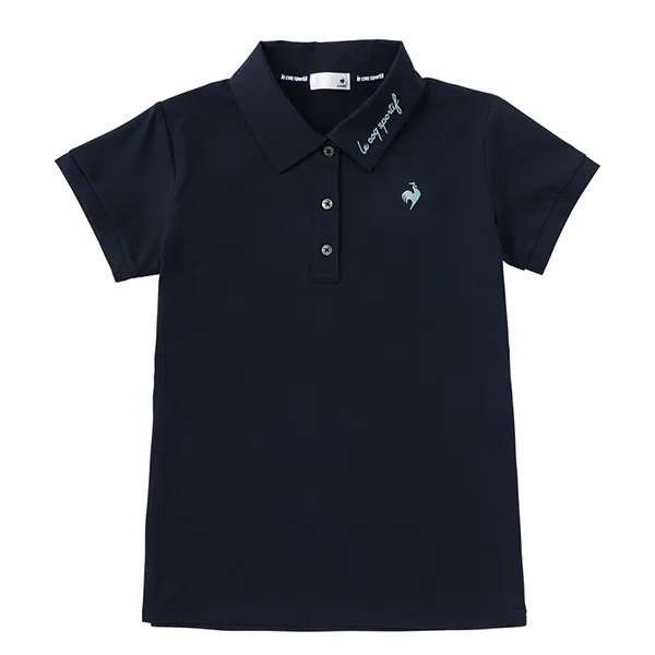 Áo Polo Nữ Le Coq Sportif Golf Fitness Wear Helanka Shirt QMWVJA41 Màu Xanh Navy