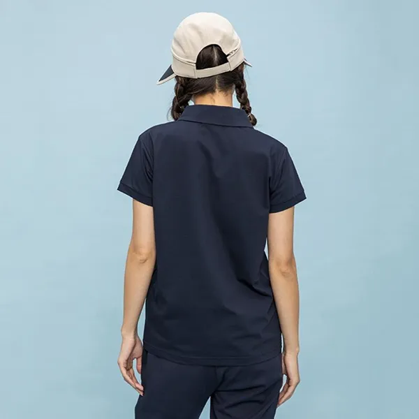 Áo Polo Nữ Le Coq Sportif Golf Fitness Wear Helanka Shirt QMWVJA41 Màu Xanh Navy