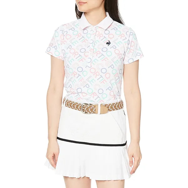 Áo Polo Nữ Le Coq Sportif Golf Women's Short Sleeve Shirt QGWVJA08 Màu Trắng Size M