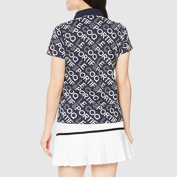 Áo Polo Nữ Le Coq Sportif Golf Women's Short Sleeve Shirt QGWVJA08 Màu Xanh Navy - Thời trang - Vua Hàng Hiệu