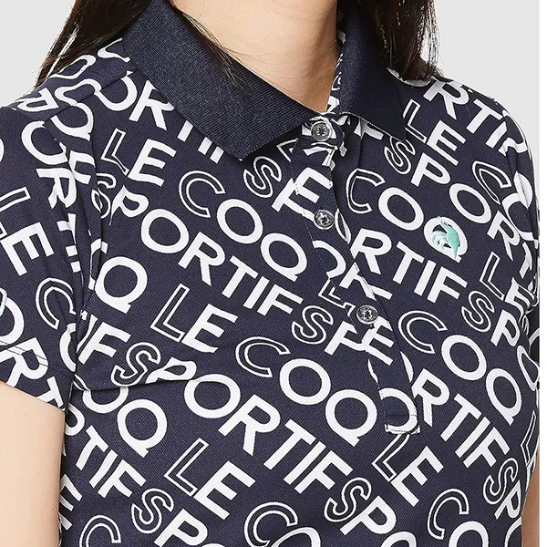 Áo Polo Nữ Le Coq Sportif Golf Women's Short Sleeve Shirt QGWVJA08 Màu Xanh Navy - Thời trang - Vua Hàng Hiệu