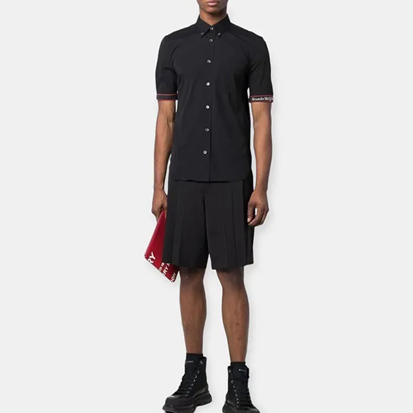 Áo Sơ Mi Nam Alexander Mcqueen 685496QRN44 Màu Đen Size 15 - Thời trang - Vua Hàng Hiệu