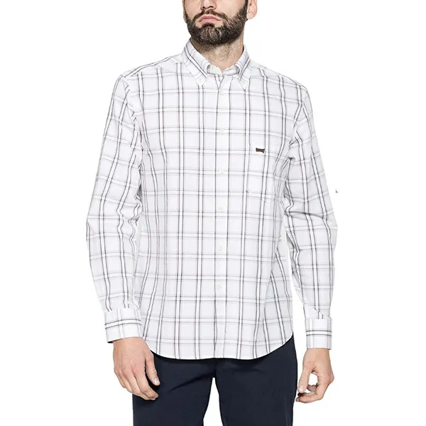 Áo Sơ Mi Dài Tay Nam Carrera Jeans 213A1230A_B79 Màu Trắng Kẻ Size M - Thời trang - Vua Hàng Hiệu