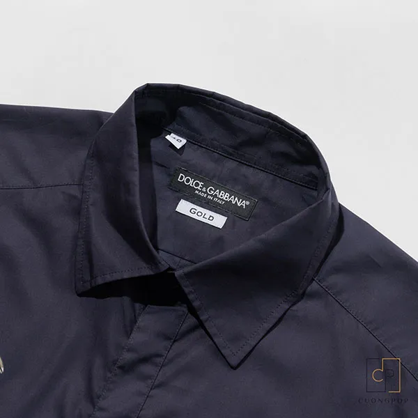 Áo Sơ Mi Nam Dolce & Gabbana D&G G5GB3THP57Z Màu Xanh Navy Size 40